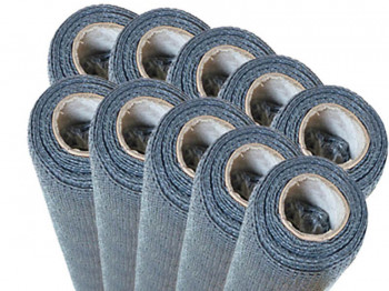 Set of 10 camouflage net 90% - Light grey - 190gr/m² - 10 free fixing kits - No holes