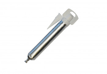 Transparent silicone glue in an 80 ml tube for spikes against pigeons