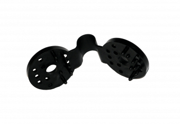 Black round clips - Packaging of 50 pcs.