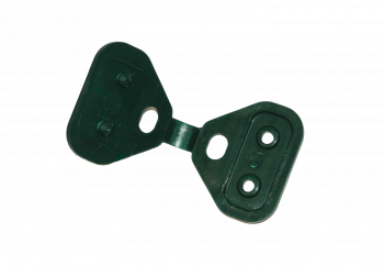 Green two-point clips - Packaging of 50 or 25 pcs.